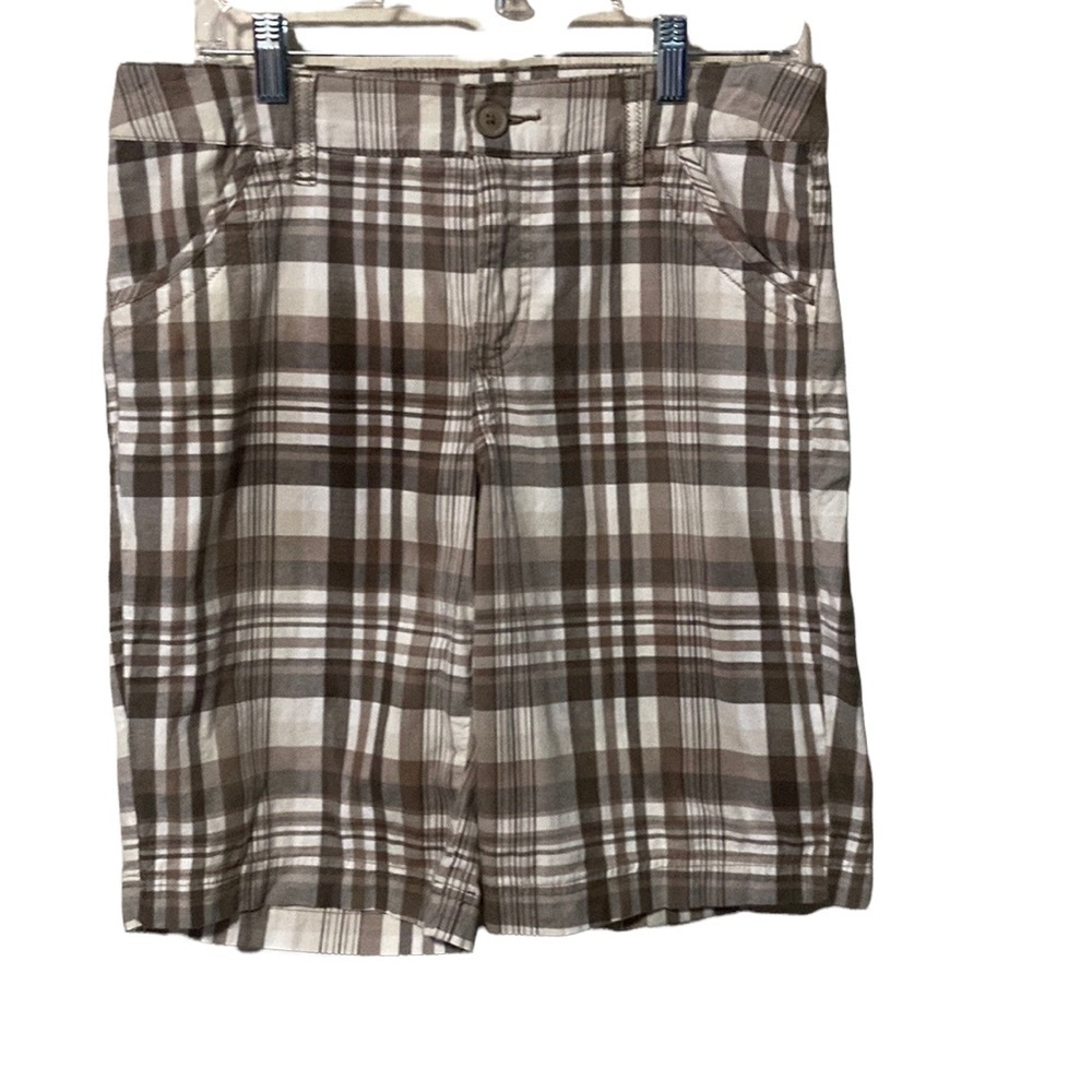 St Johns Bay plaid walking shorts